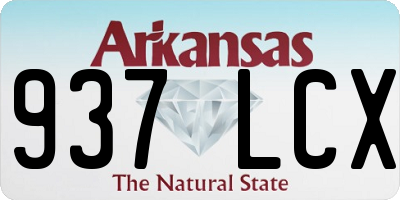 AR license plate 937LCX