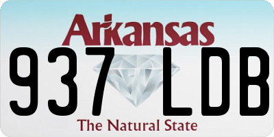 AR license plate 937LDB