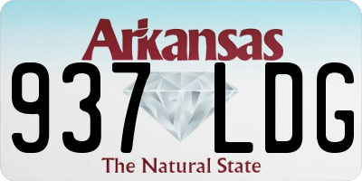AR license plate 937LDG