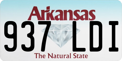 AR license plate 937LDI