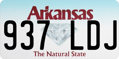 AR license plate 937LDJ