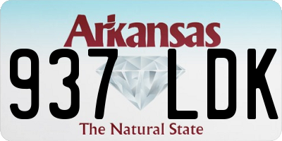 AR license plate 937LDK