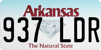 AR license plate 937LDR