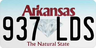 AR license plate 937LDS
