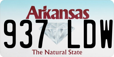 AR license plate 937LDW