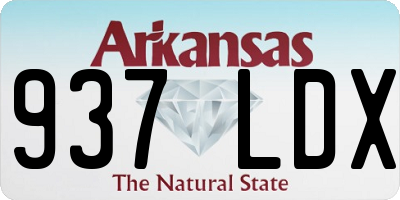 AR license plate 937LDX