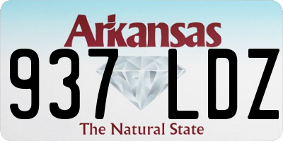 AR license plate 937LDZ