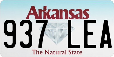 AR license plate 937LEA