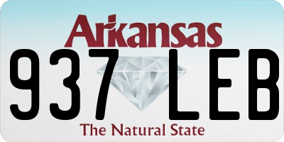 AR license plate 937LEB