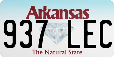 AR license plate 937LEC