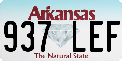 AR license plate 937LEF