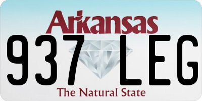 AR license plate 937LEG