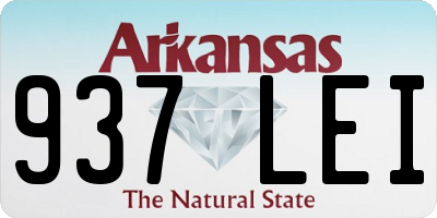 AR license plate 937LEI