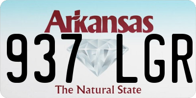AR license plate 937LGR