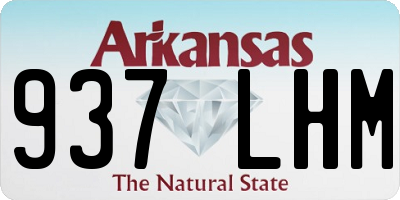 AR license plate 937LHM