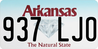 AR license plate 937LJO