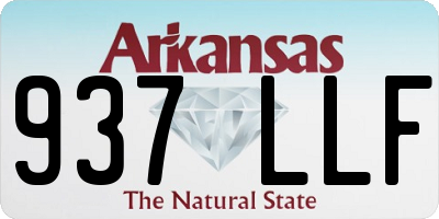 AR license plate 937LLF