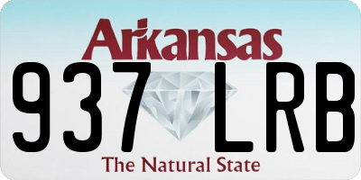 AR license plate 937LRB