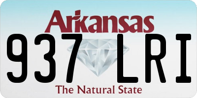 AR license plate 937LRI