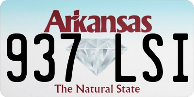 AR license plate 937LSI