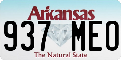 AR license plate 937MEO