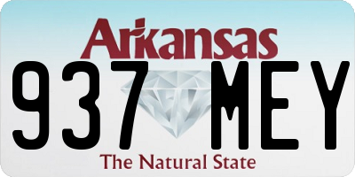 AR license plate 937MEY