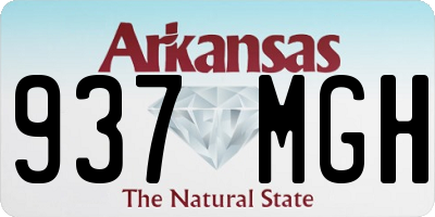 AR license plate 937MGH