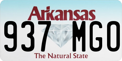 AR license plate 937MGO