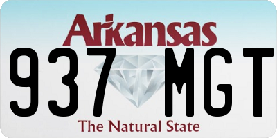 AR license plate 937MGT