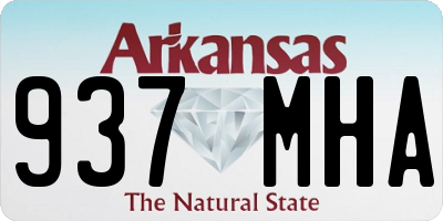 AR license plate 937MHA