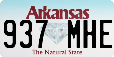 AR license plate 937MHE