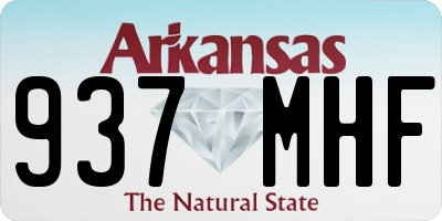 AR license plate 937MHF