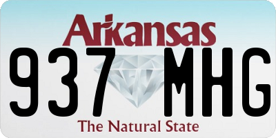 AR license plate 937MHG