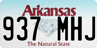 AR license plate 937MHJ