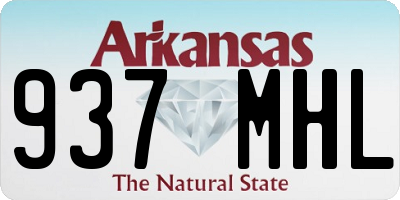 AR license plate 937MHL