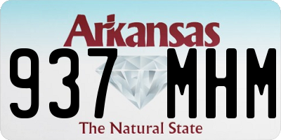 AR license plate 937MHM