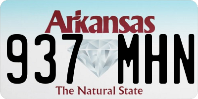 AR license plate 937MHN