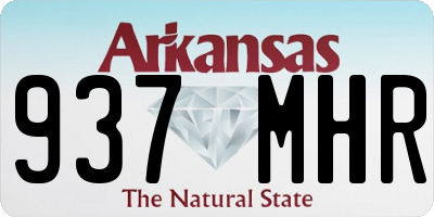 AR license plate 937MHR