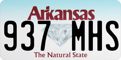 AR license plate 937MHS