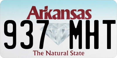 AR license plate 937MHT
