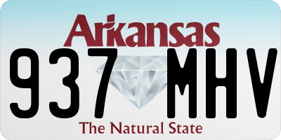 AR license plate 937MHV