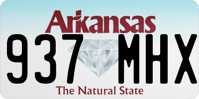 AR license plate 937MHX