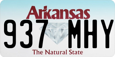 AR license plate 937MHY