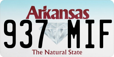 AR license plate 937MIF