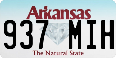 AR license plate 937MIH