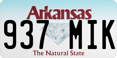 AR license plate 937MIK