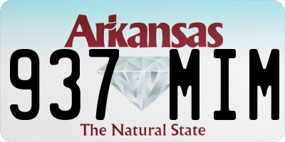 AR license plate 937MIM