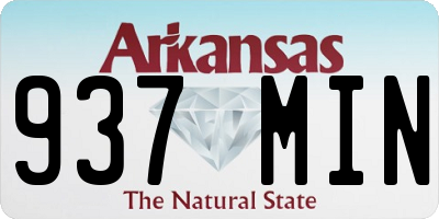 AR license plate 937MIN