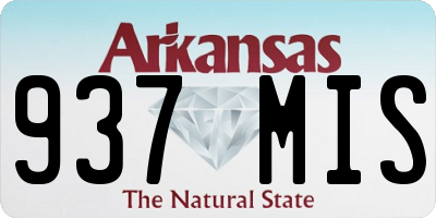 AR license plate 937MIS