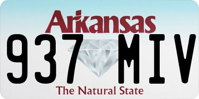 AR license plate 937MIV